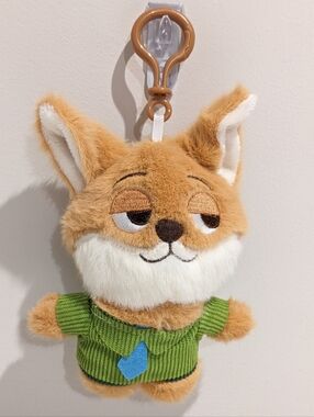 New Zootopia Nick Wilde Cute Plush Keychain
